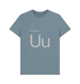 Stone Blue Typeface Tees - Univers