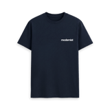 Navy Blue Printed T-shirt Front
