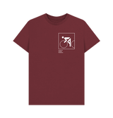 Red Wine Otl Aicher pictogram 0602 (cycling) - White Print