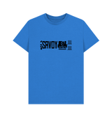 Bright Blue Savoy Centre (black print)