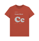Rust Typeface Tees - Cooper Black
