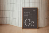 Typeface Prints - Century 1918 (Grey)