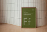 Typeface Prints - Futura 1927 (Moss green)