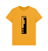 Mustard Printed T-shirt Front