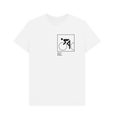 White Otl Aicher pictogram 0602 (cycling) - black print