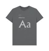 Slate Grey Typeface Tees - Albertus