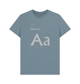 Stone Blue Typeface Tees - Albertus