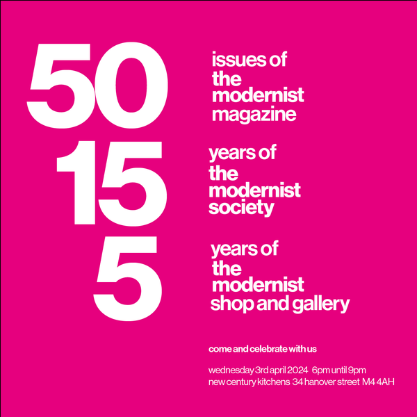 a modernist social to celebrate our 50th issue