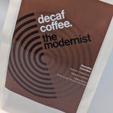 coffee by the modernist (decaf)