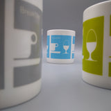 Otl Aicher Pictogram Breakfast Cups