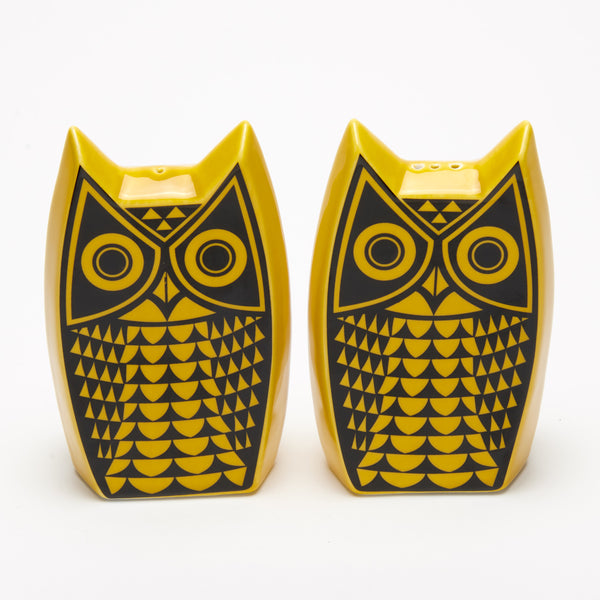 Magpie x Hornsea Owl Cruet Set - Yellow