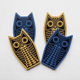Magpie x Hornsea Owl Shaped Coaster Set
