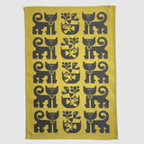 Magpie x Hornsea Teatowel Cat and Piranha