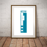 Merseyway Clock Stockport - print