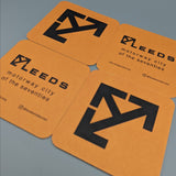 Leeds - motorway city of the seventies: beer mats