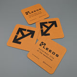 Leeds - motorway city of the seventies: beer mats