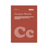 Typeface Prints - Cooper Black 1922 (Rust)