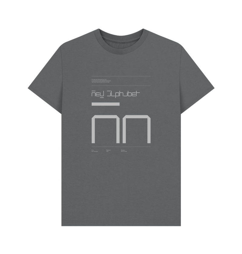 Slate Grey Typeface  Tees - New Alphabet