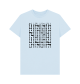 Sky Blue Printed T-shirt Front