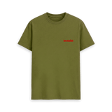 Moss Green Printed T-shirt Front