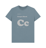 Stone Blue Typeface  Tees - Cooper Black