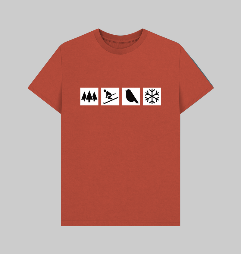 Rust Printed T-shirt Front