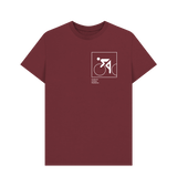 Red Wine Otl Aicher pictogram 0602 (cycling) - White Print