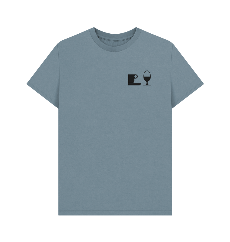 Stone Blue Printed T-shirt