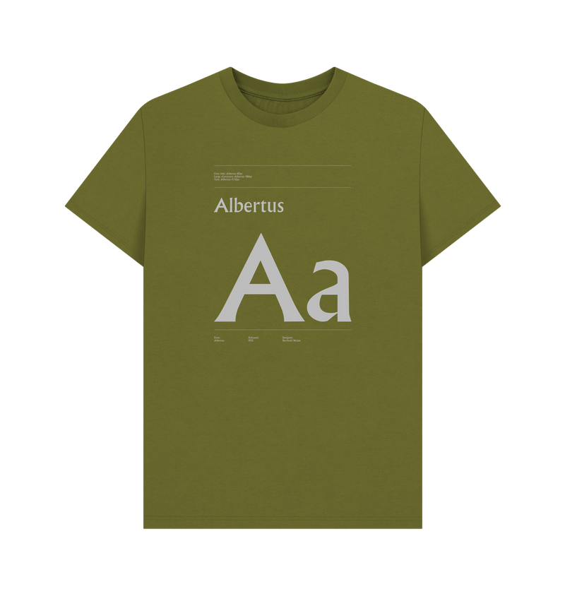 Moss Green Typeface  Tees - Albertus