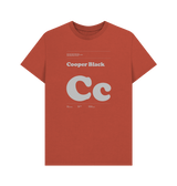 Rust Typeface  Tees - Cooper Black