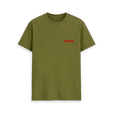 Moss Green Printed T-shirt Front