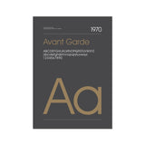 Typeface Prints - Avant Garde 1970 (Charcoal)