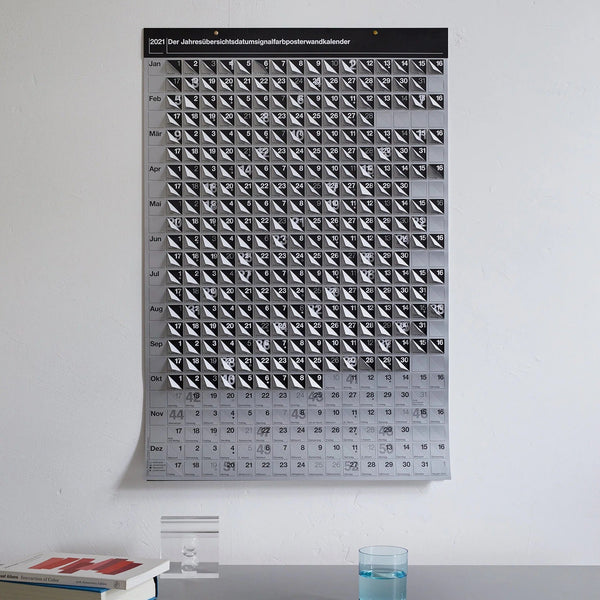 DerJahresübersichtsdatumsignalfarbposterwandkalender - designed by Winfried Jokisch