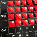 DerJahresübersichtsdatumsignalfarbposterwandkalender - designed by Winfried Jokisch