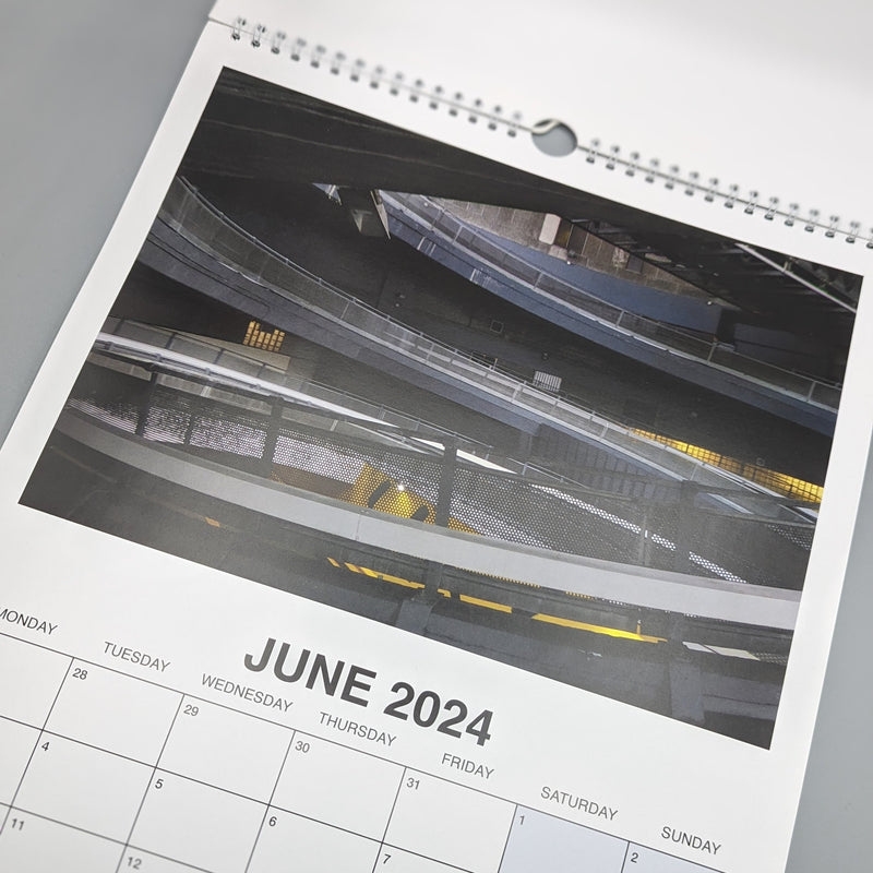 2024 Calendar - 12 Car Parks by Steve Marland