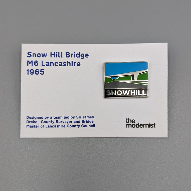 'Snow Hill Bridge M6 Lancashire' Badge