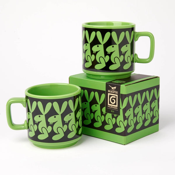 Magpie X Hornsea Mug - Rabbit (Green)
