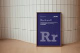Typeface Prints - Rockwell 1934 (Purple)