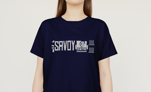 Savoy Centre T-Shirt - white print