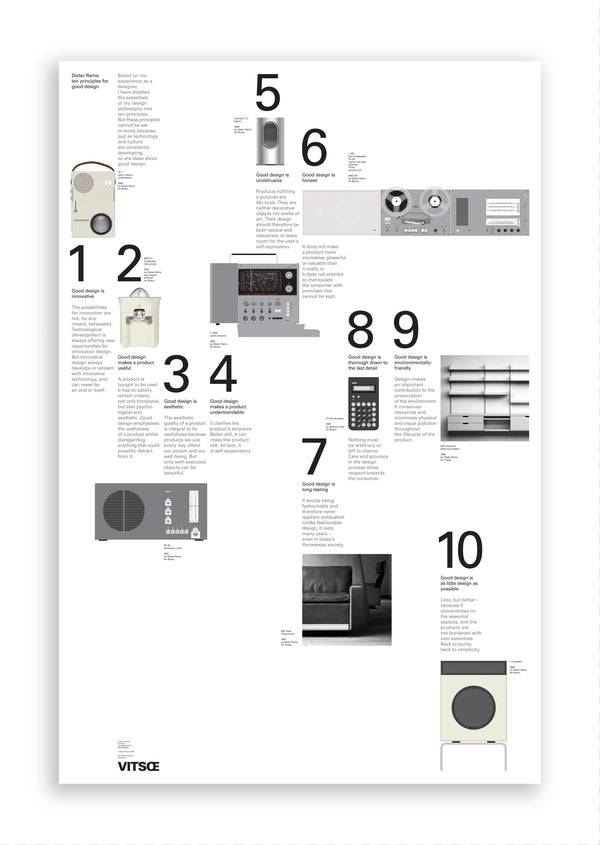 Vitsœ – Ten principles for good design - poster