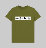 Moss Green Printed T-shirt Front