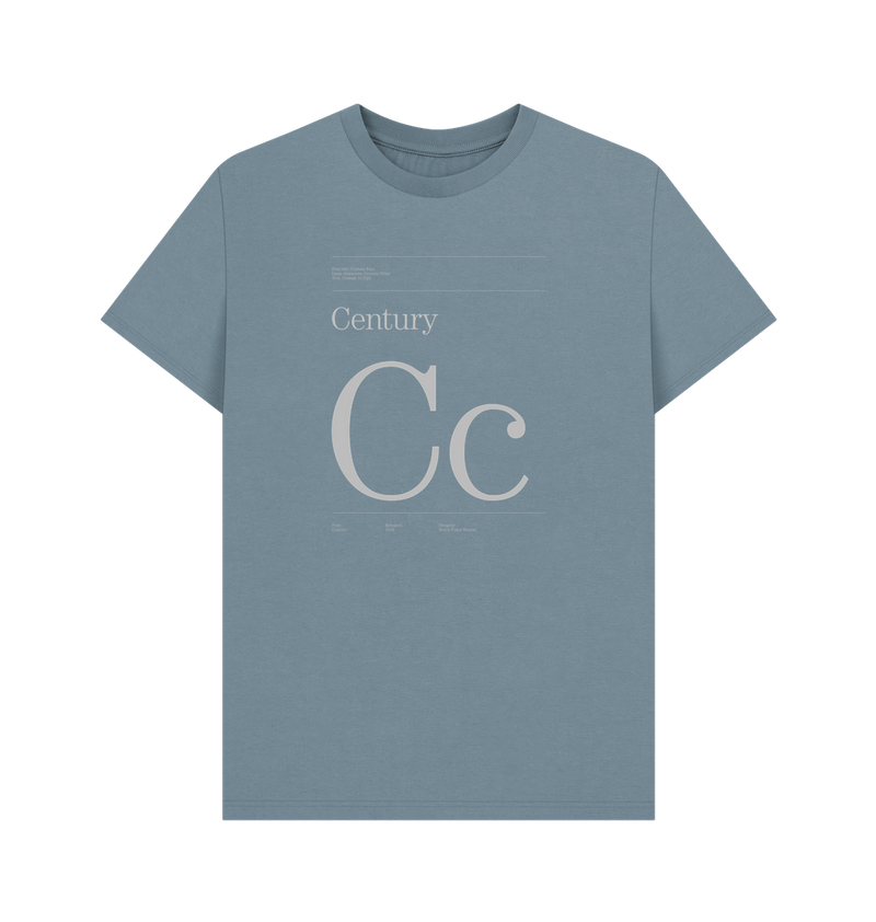 Stone Blue Printed T-shirt