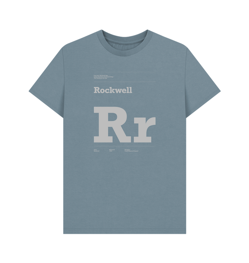 Stone Blue Printed T-shirt
