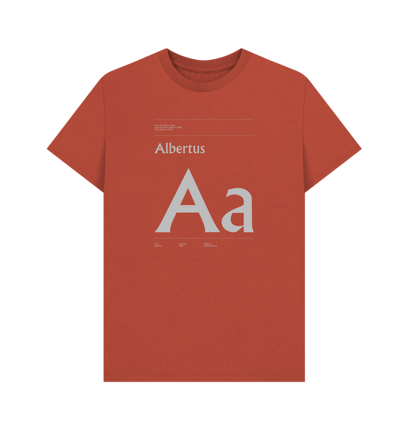 Rust Typeface  Tees - Albertus