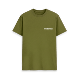Moss Green Printed T-shirt Front