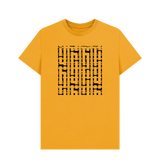 Mustard Printed T-shirt Front