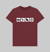 Red Wine Printed T-shirt Front