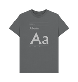 Slate Grey Typeface  Tees - Albertus