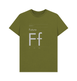 Moss Green Typeface Tees - Futura