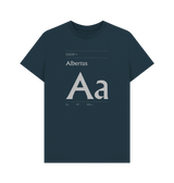 Denim Blue Typeface  Tees - Albertus